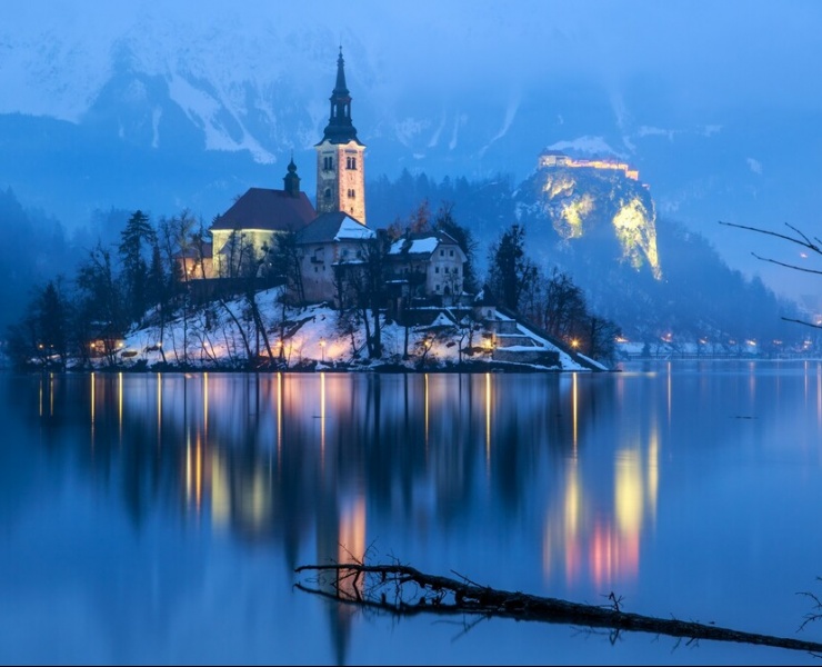 Slovenija, Bled i Ljubljana, Advent